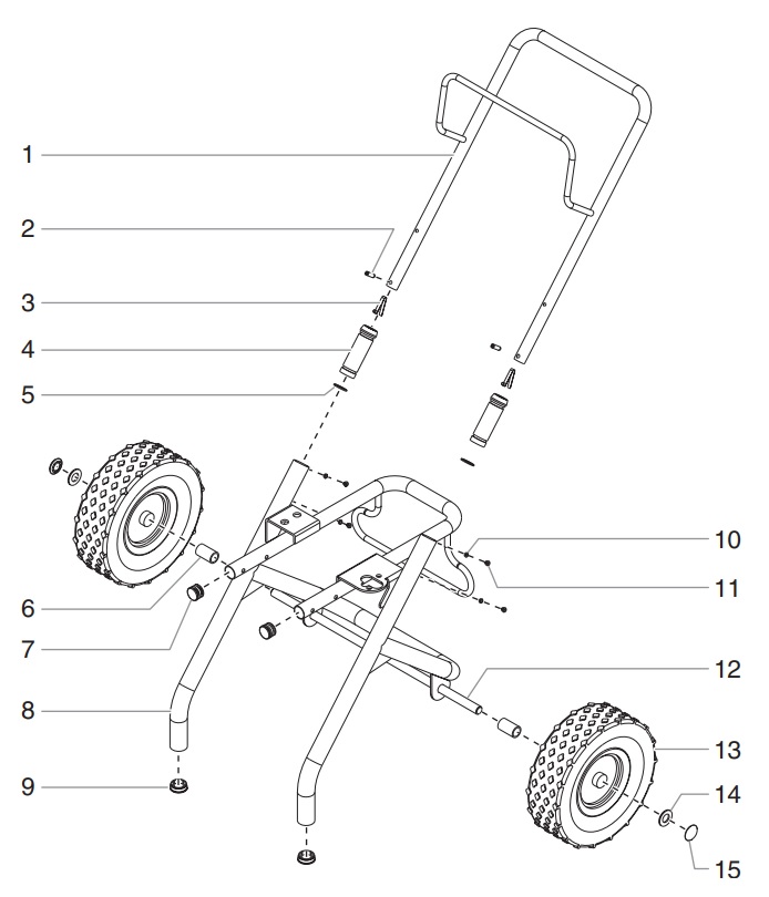 840ix High Rider Cart Parts (P/N 800-600)